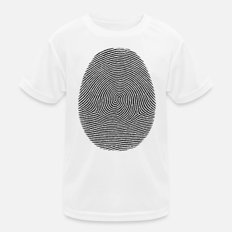 Fingerprint pattern of identity Kids Functional T-Shirt