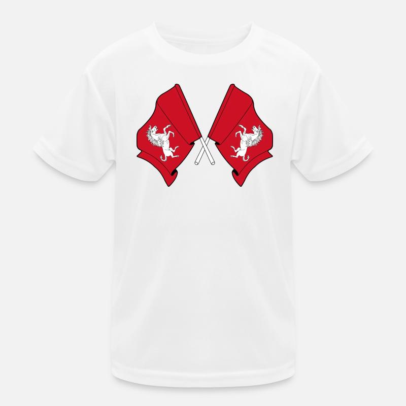 Two crossed flags Kent Kids Functional T-Shirt