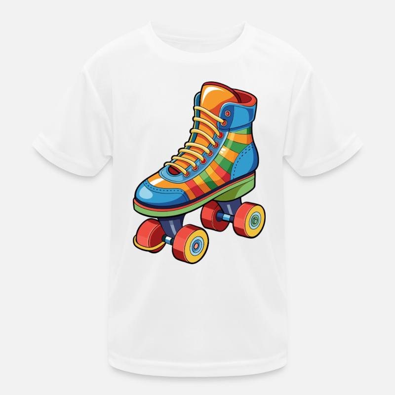 Rollschuh Kinder Funktions-T-Shirt