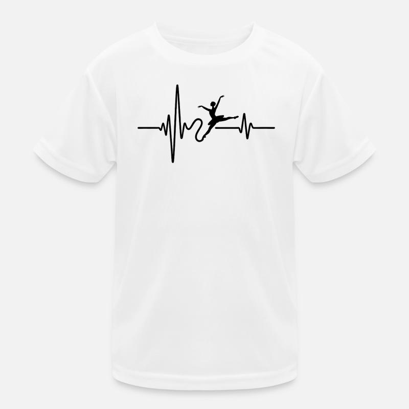 Tanzender Herzschlag Kinder Funktions-T-Shirt