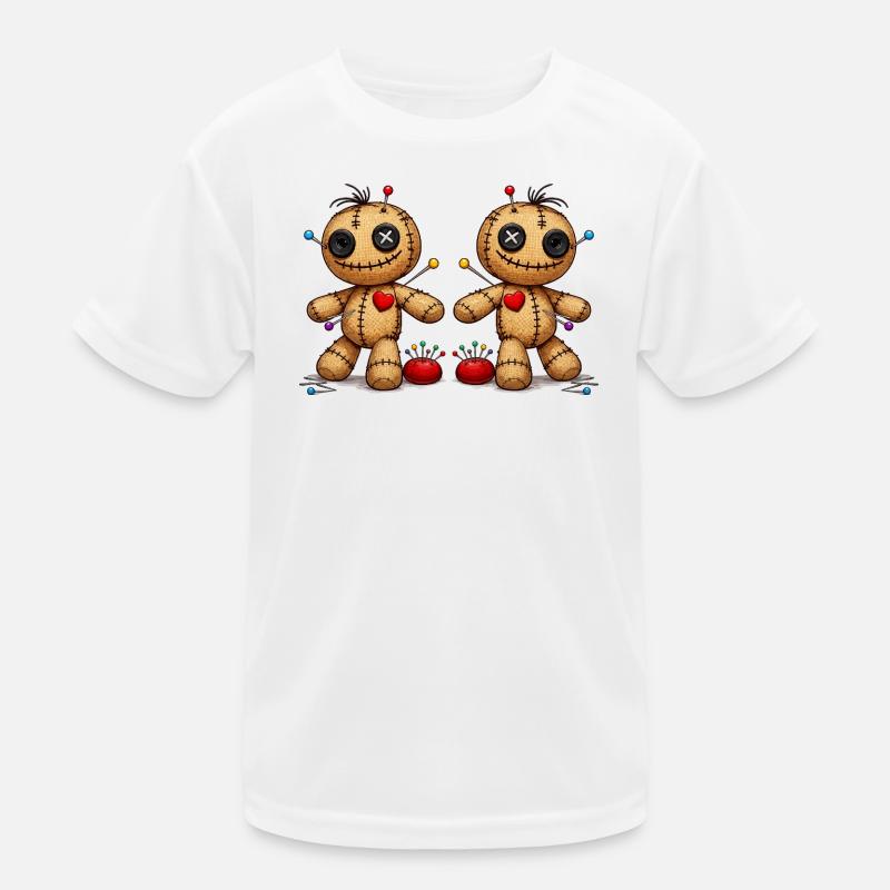 Voodoo doll with needles Kids Functional T-Shirt