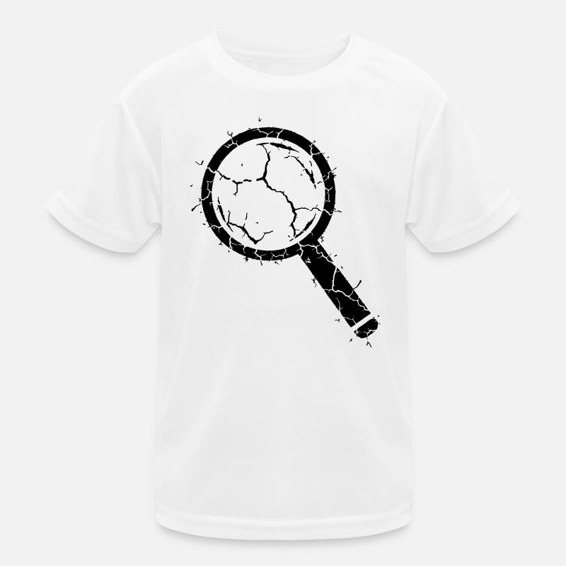 Broken magnifying glass sliver glass vector Kids Functional T-Shirt