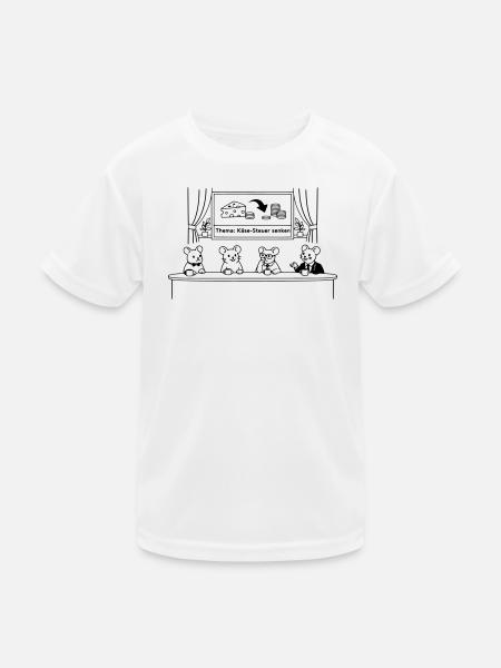 Réduction de la taxe sur le fromage souris - T-shirt sport Enfant - blanc - Devant