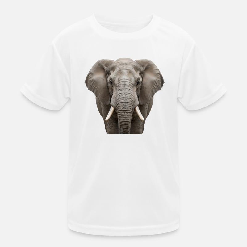 Portrait d’éléphant : Majestueux design de faune sauvage T-shirt sport Enfant