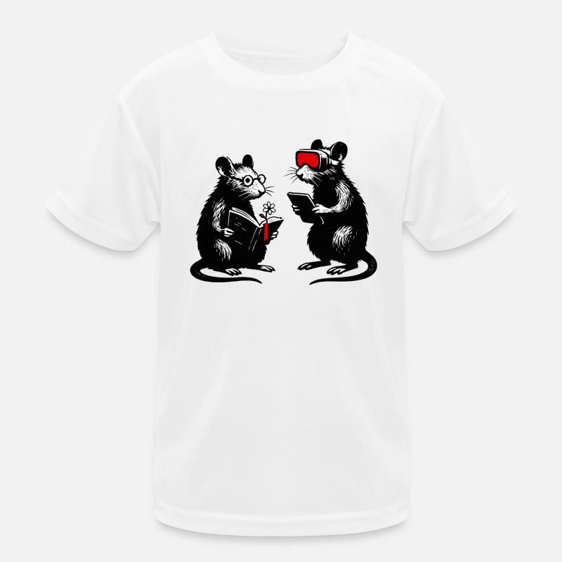 Leseratten im Tech Dialog VR Kinder Funktions-T-Shirt