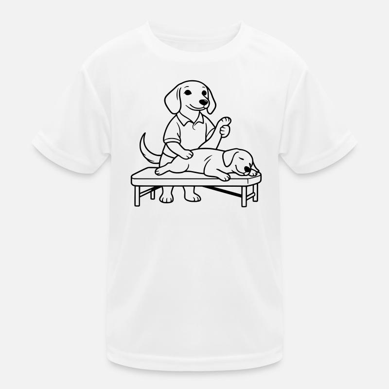 Teckel physiothérapeute T-shirt sport Enfant