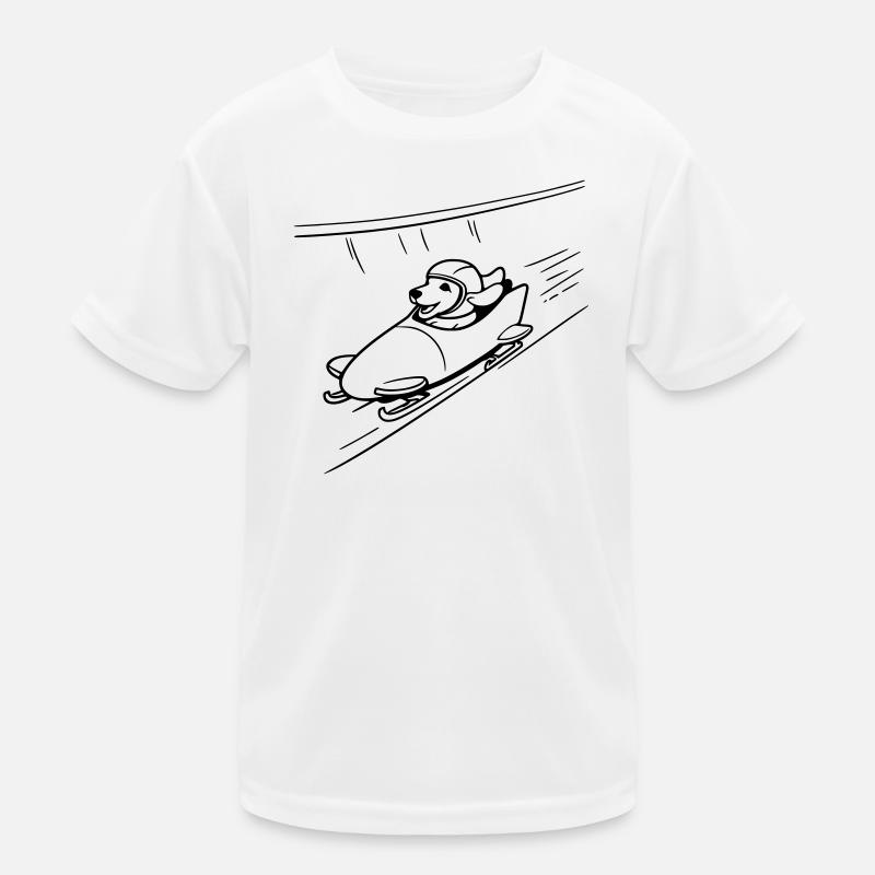 dackel eis bob kanal line art Kinder Funktions-T-Shirt