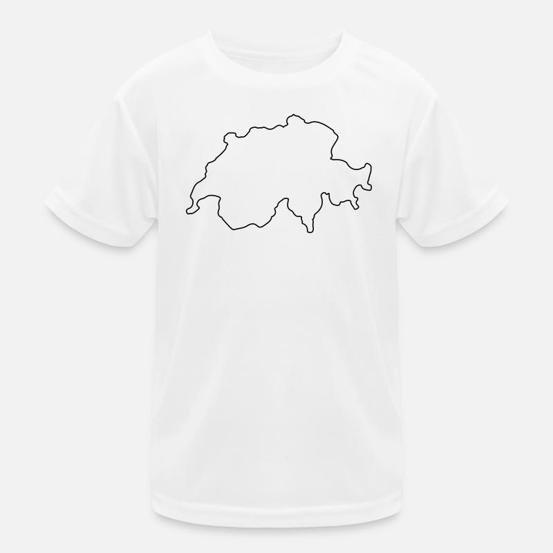 Résumé du pays suisse T-shirt sport Enfant