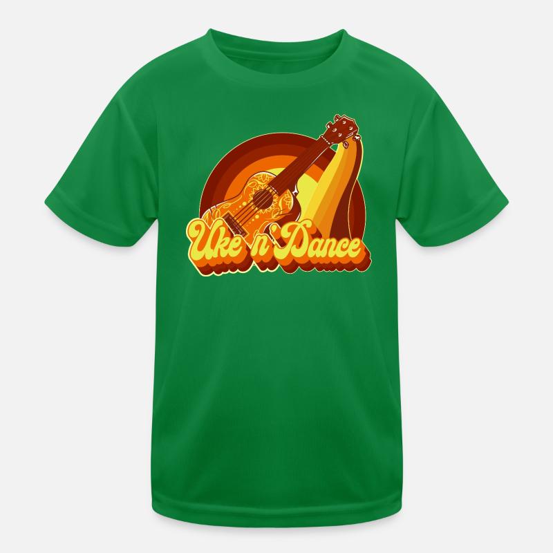 Ukulélé hawaïen ukulélé Retro 70s T-shirt sport Enfant