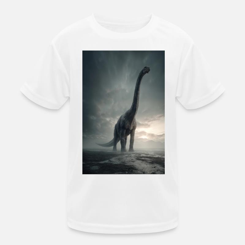 Aube du sauropode brouillé T-shirt sport Enfant