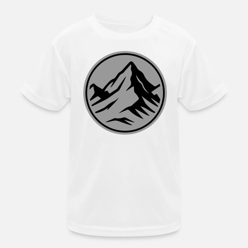 Mountain icon summit Kids Functional T-Shirt