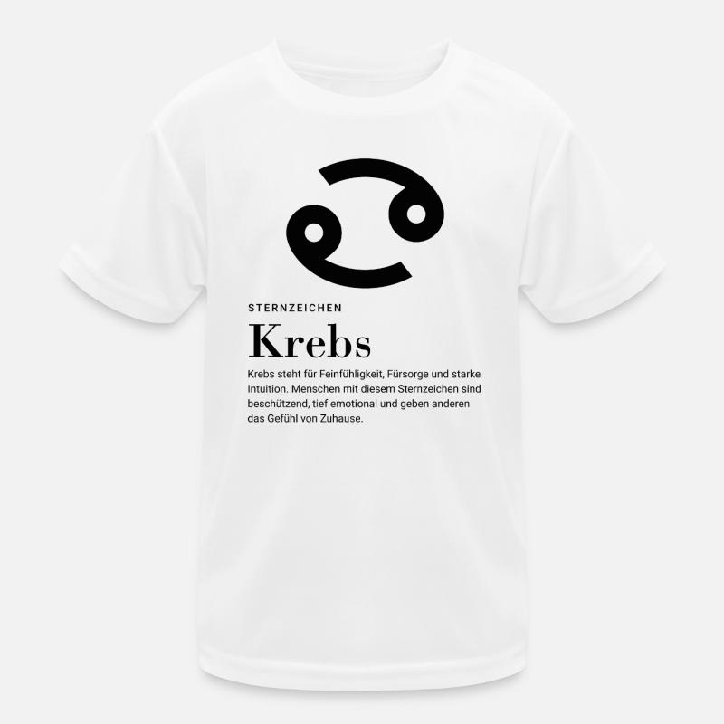 Sternzeichen Krebs Kinder Funktions-T-Shirt
