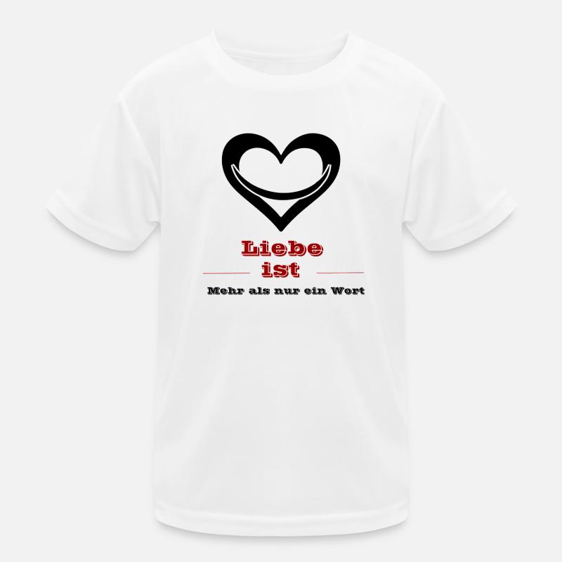 L’amour est rouge Rétro Typographe T-shirt sport Enfant