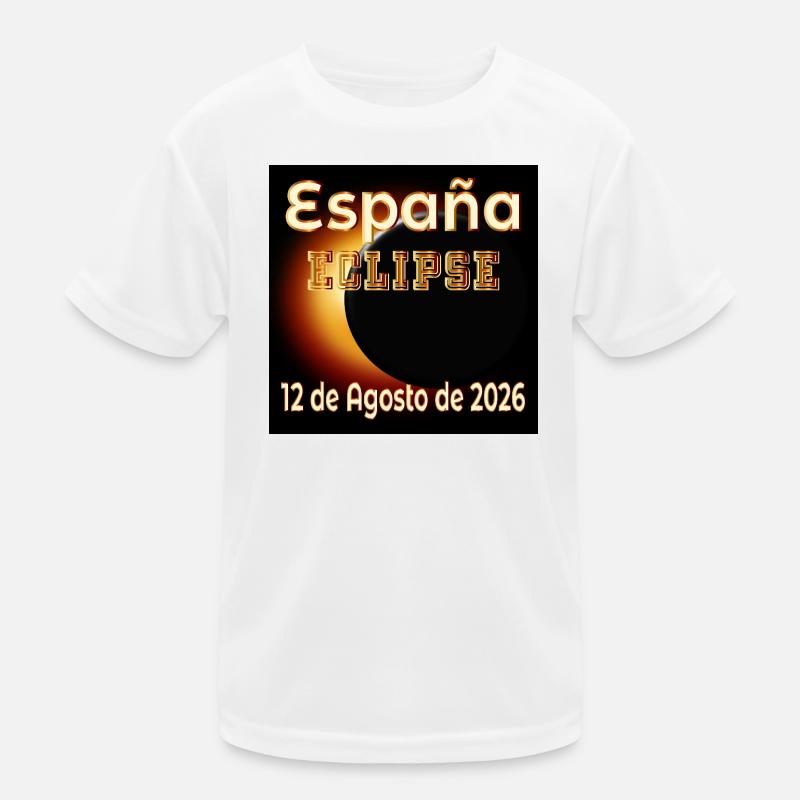 Eclipse Observation Spain Kids Functional T-Shirt