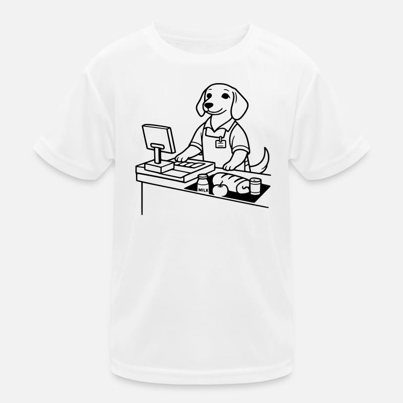 Caissière de chiens de supermarché T-shirt sport Enfant