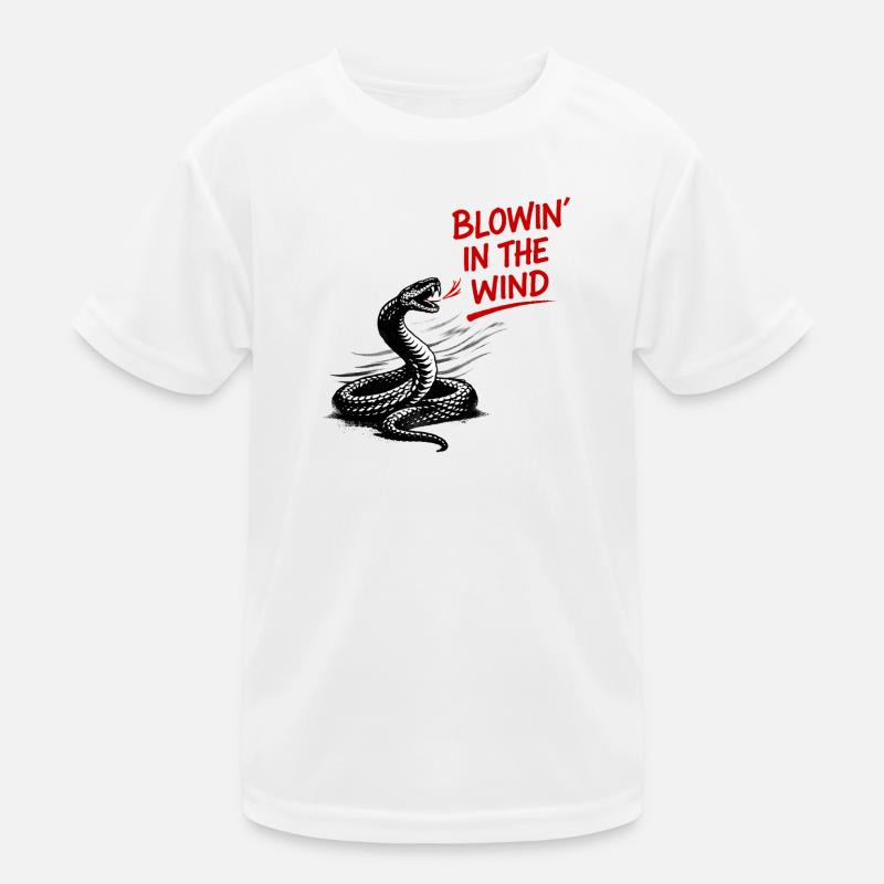 Windschlange Grafik Kinder Funktions-T-Shirt