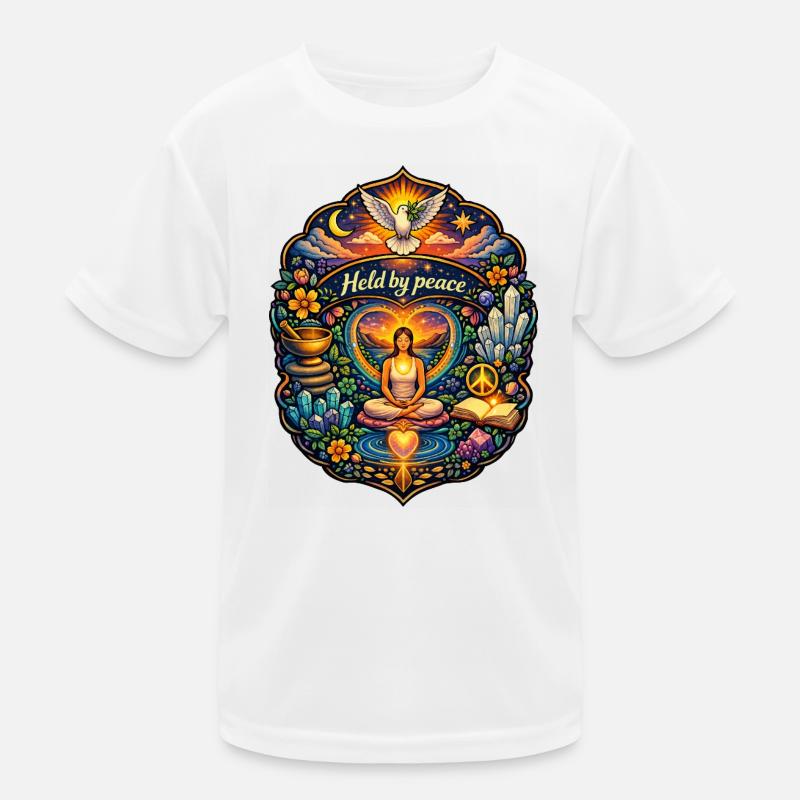 Von Frieden gehalten Kinder Funktions-T-Shirt