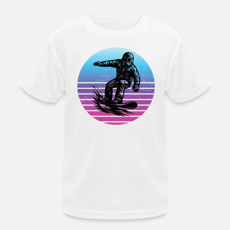Short and clear snowboard Kids Functional T-Shirt