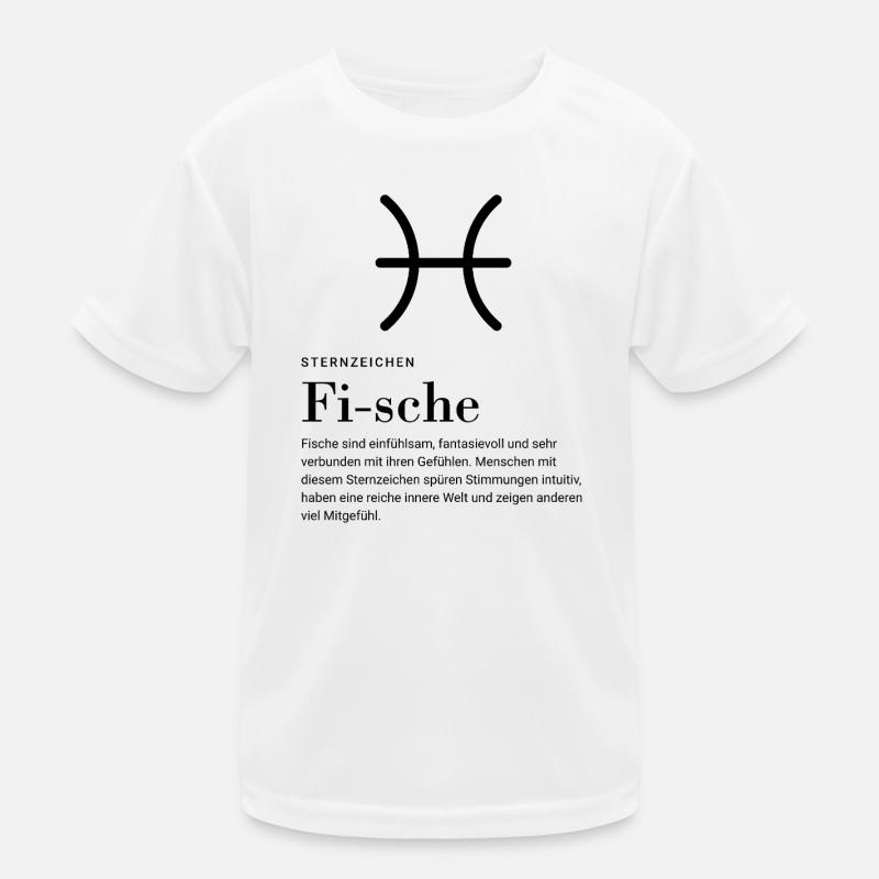Zodiac sign Pisces Kids Functional T-Shirt