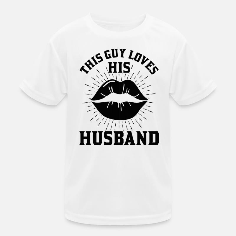 This guy loves his husband Kids Functional T-Shirt