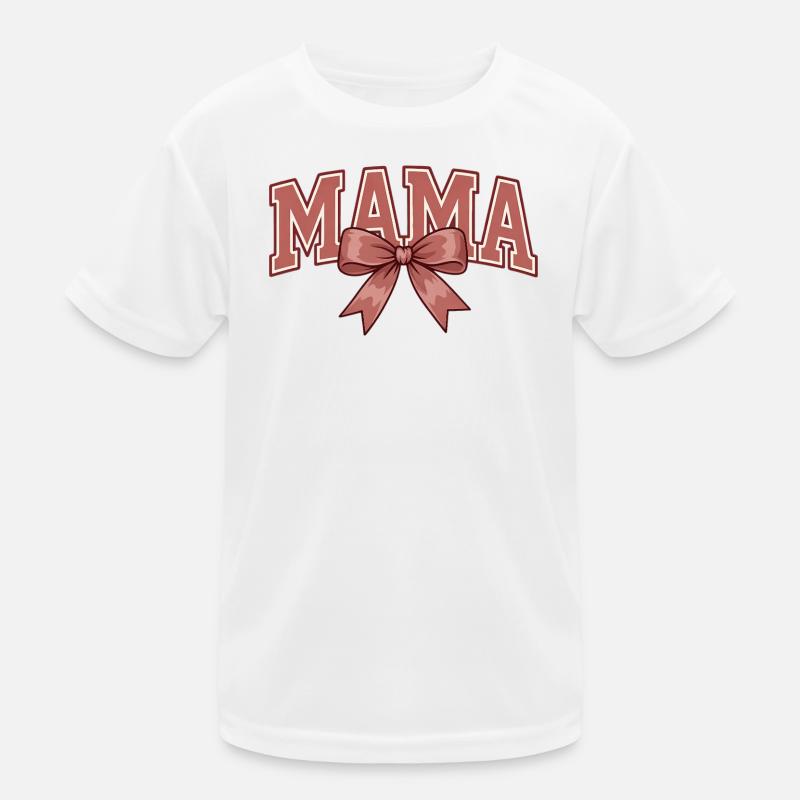 Mama Schleife – Süßes Mama Statement Design Kinder Funktions-T-Shirt