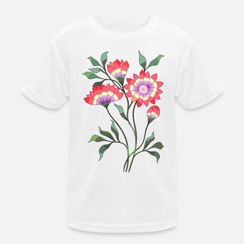 Flowers Kids Functional T-Shirt