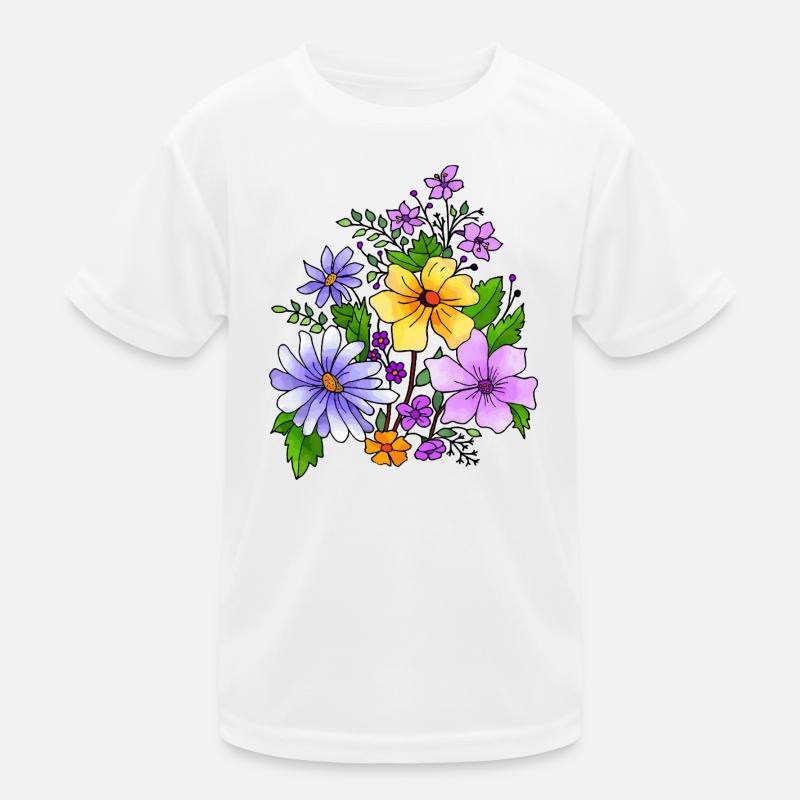 Flowers Kids Functional T-Shirt