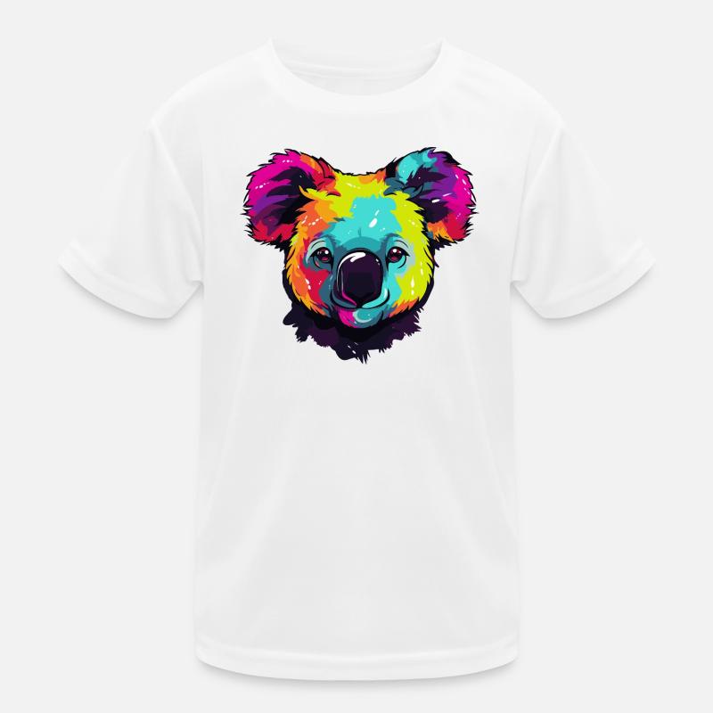 Bunter Koala Popkunst Kinder Funktions-T-Shirt