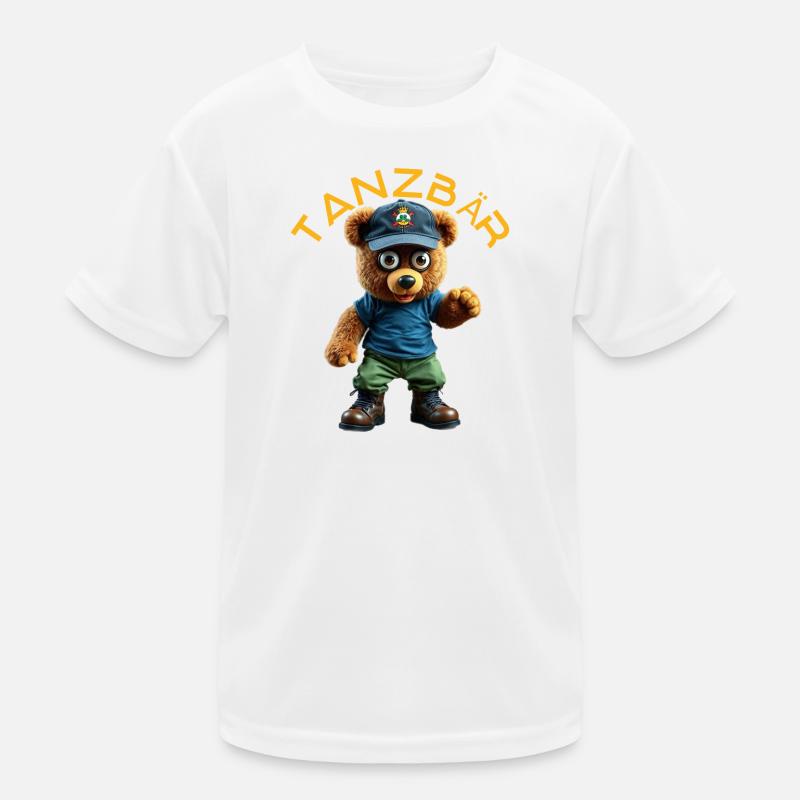 Mascotte de l’ours dansant T-shirt sport Enfant