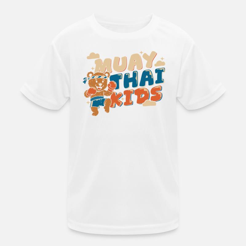 Muay Thai Kids – Box-Bär Kinder Funktions-T-Shirt