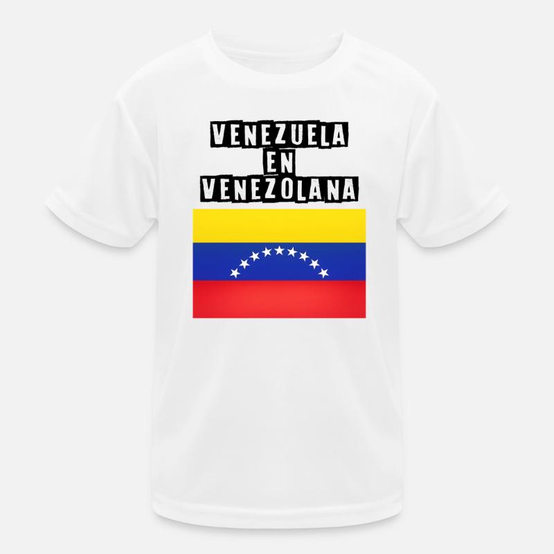 Venezuelas Flaggenbogen der Sterne Kinder Funktions-T-Shirt