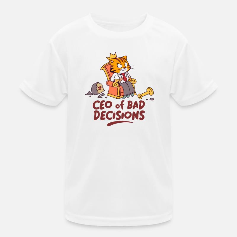 Katzen-CEO: CEO of Bad Decisions Kinder Funktions-T-Shirt