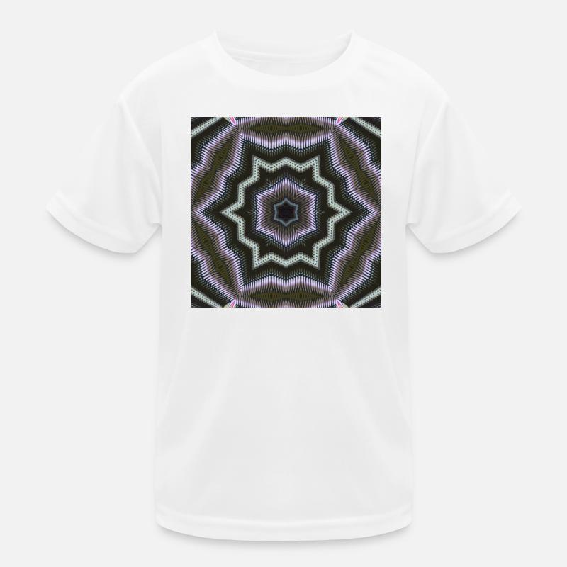 Kaleidoscopic Star Mandala Kids Functional T-Shirt