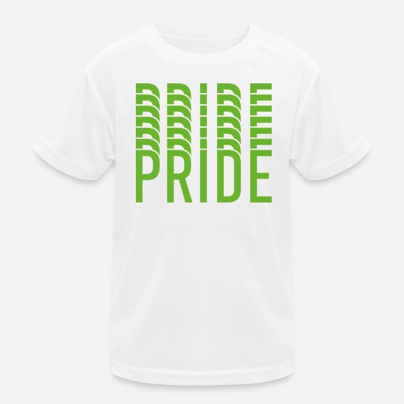Lime Green Pride Textdesign Kinder Funktions-T-Shirt