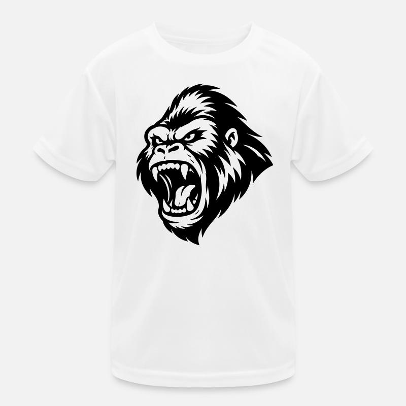 Gorilla Aggressiv Kinder Funktions-T-Shirt