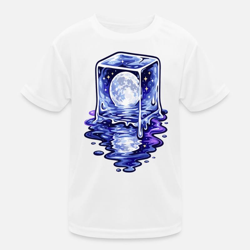 Fusion du cube au clair de lune T-shirt sport Enfant