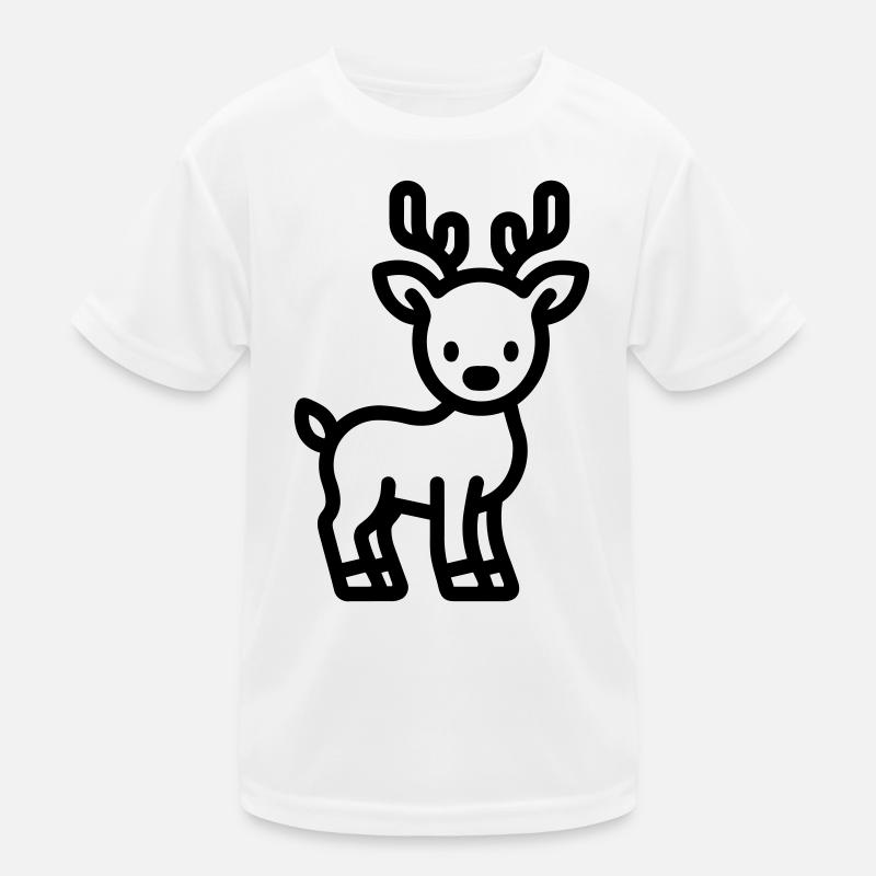 Hirsch Kinder Funktions-T-Shirt