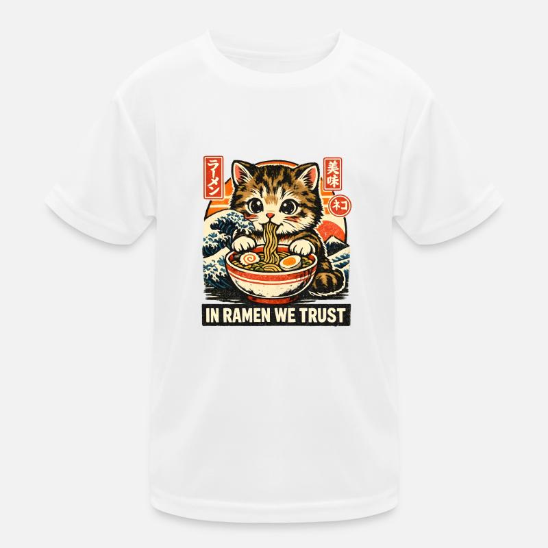 Ramen Cat Kids Functional T-Shirt