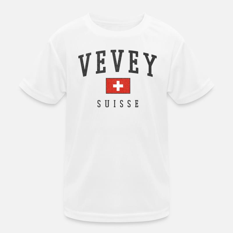 Vevey Schweiz Emblem Kinder Funktions-T-Shirt