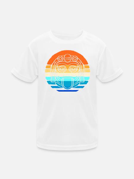 Inka Maya kalender aztec - Kinder Funktions-T-Shirt - Weiß - Vorne