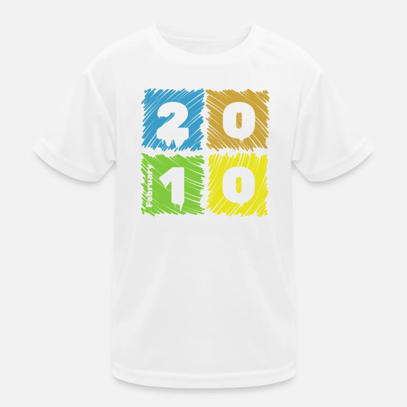 16. Geburtstag Farbige Patches since 02/2010 Kids Functional T-Shirt