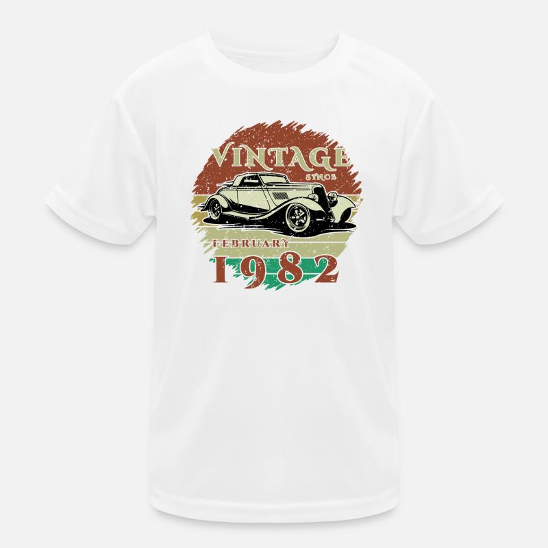 44. Geburtstag - Klassiker - Vintage since 02/1982 Kinder Funktions-T-Shirt