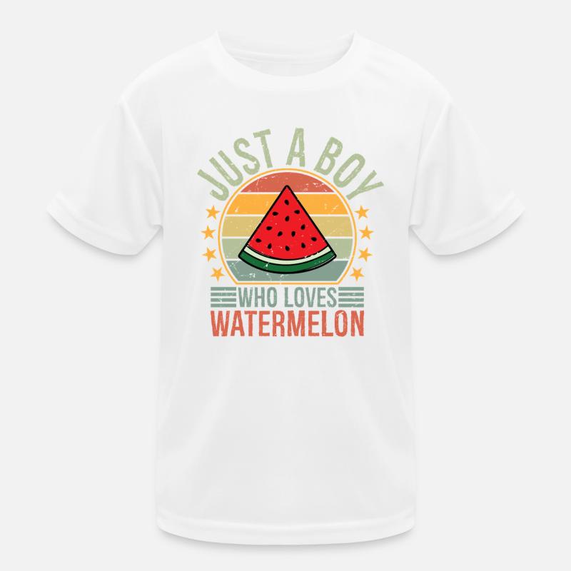 Juste un garçon qui adore la pastèque T-shirt sport Enfant
