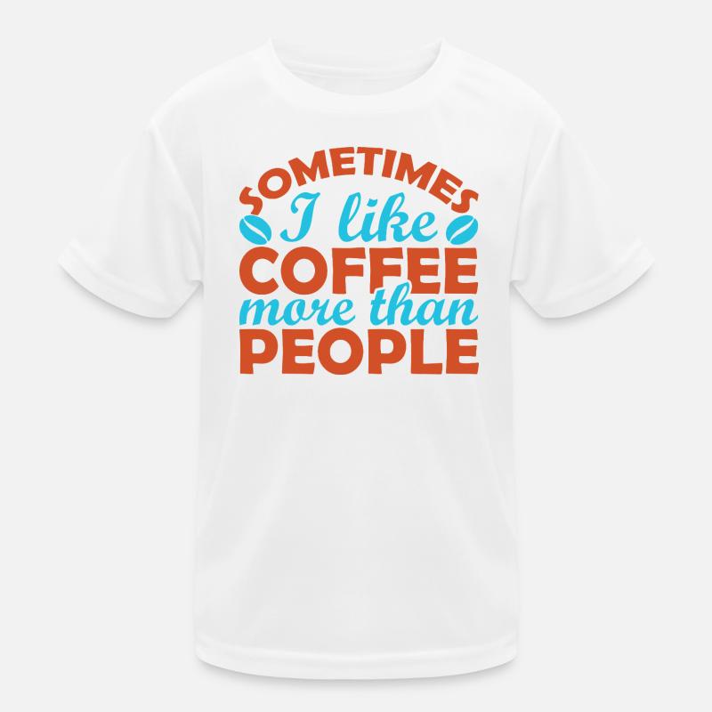 Manchmal mag ich lieber Kaffee als Menschen Kinder Funktions-T-Shirt