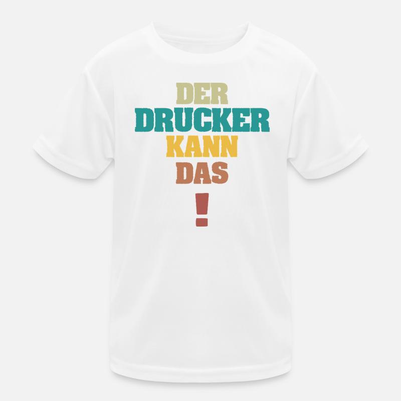 Drucker Kinder Funktions-T-Shirt