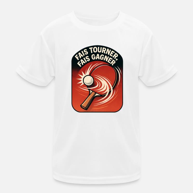Fais tourner Fais gagner - Ping Pong T-shirt sport Enfant