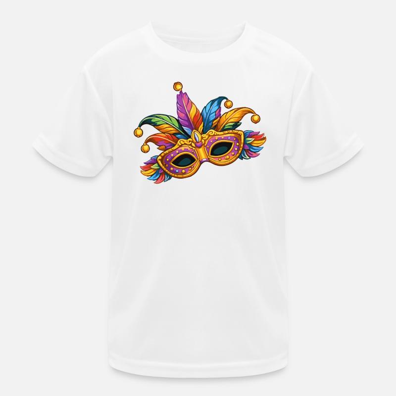 Masque de carnaval coloré – motif élégant de carnaval T-shirt sport Enfant