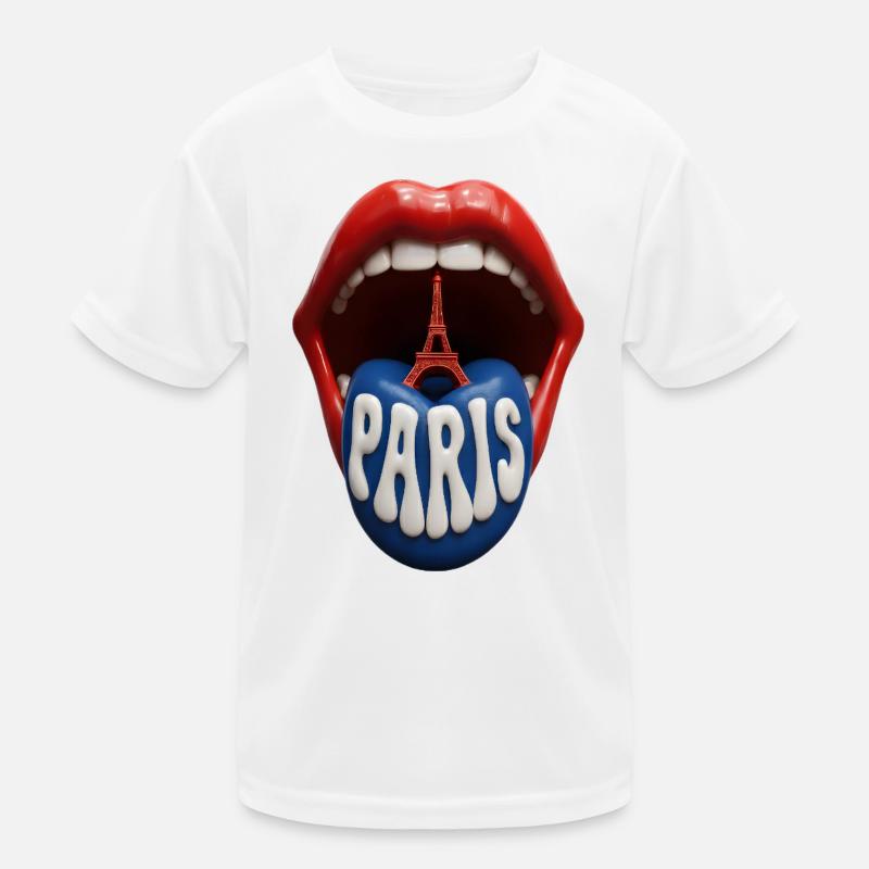 Pop Art de la Langue de Paris T-shirt sport Enfant