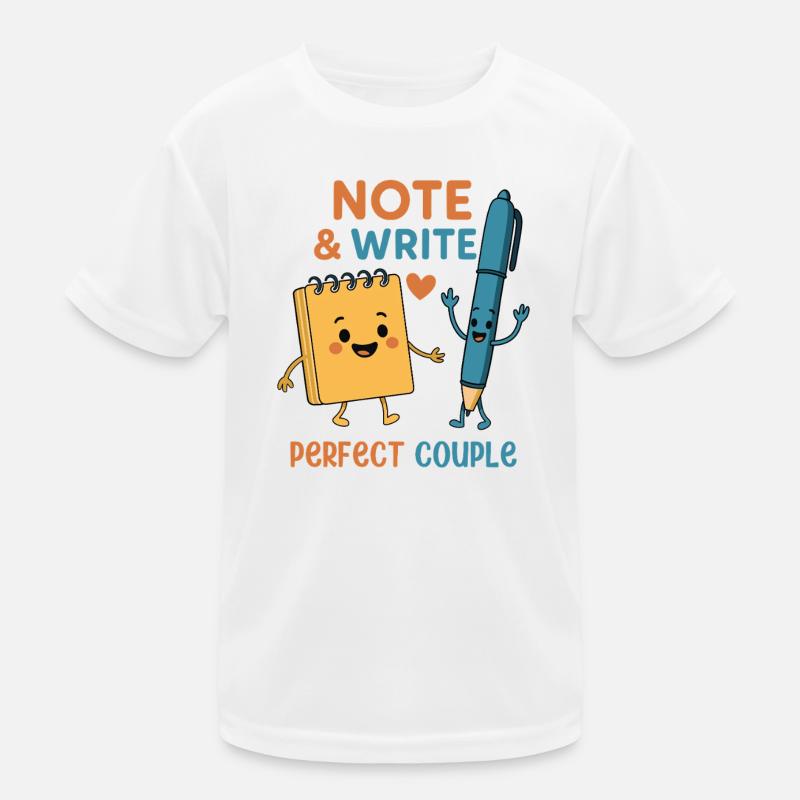 Note & Write Perfect Couple Kinder Funktions-T-Shirt