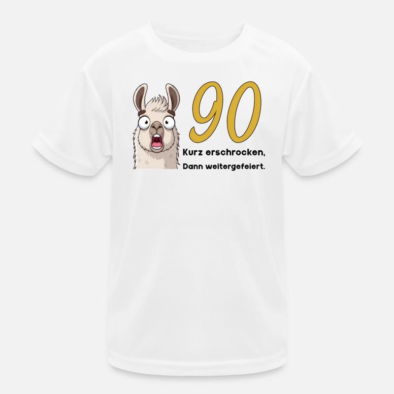 90e anniversaire – brièvement effrayé, puis célébré T-shirt sport Enfant